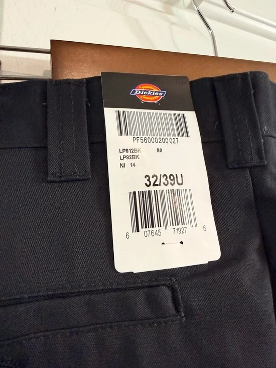 Dickies Black Work Pants Mens 32x30 NWT Occupational Straight Leg Uniform Pants - Picture 5 of 7